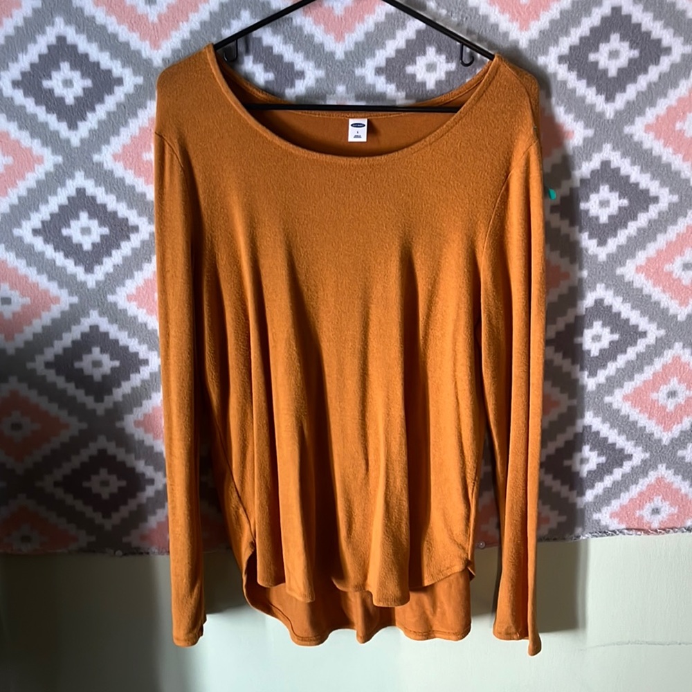 Old Navy, size L, mustard yellow